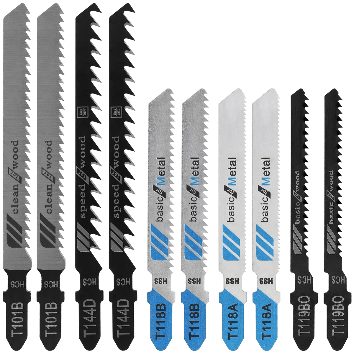 

Лобзиковые полотна HCS для дерева, пластика и металла (10-50 шт.)