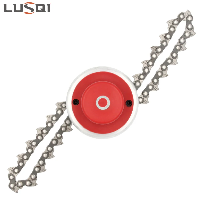 LUSQI Lawn Mower Brush Cutter Chain Grass Trimmer Head Chain Saw Trimmer Head For Petrol Brush Cutter