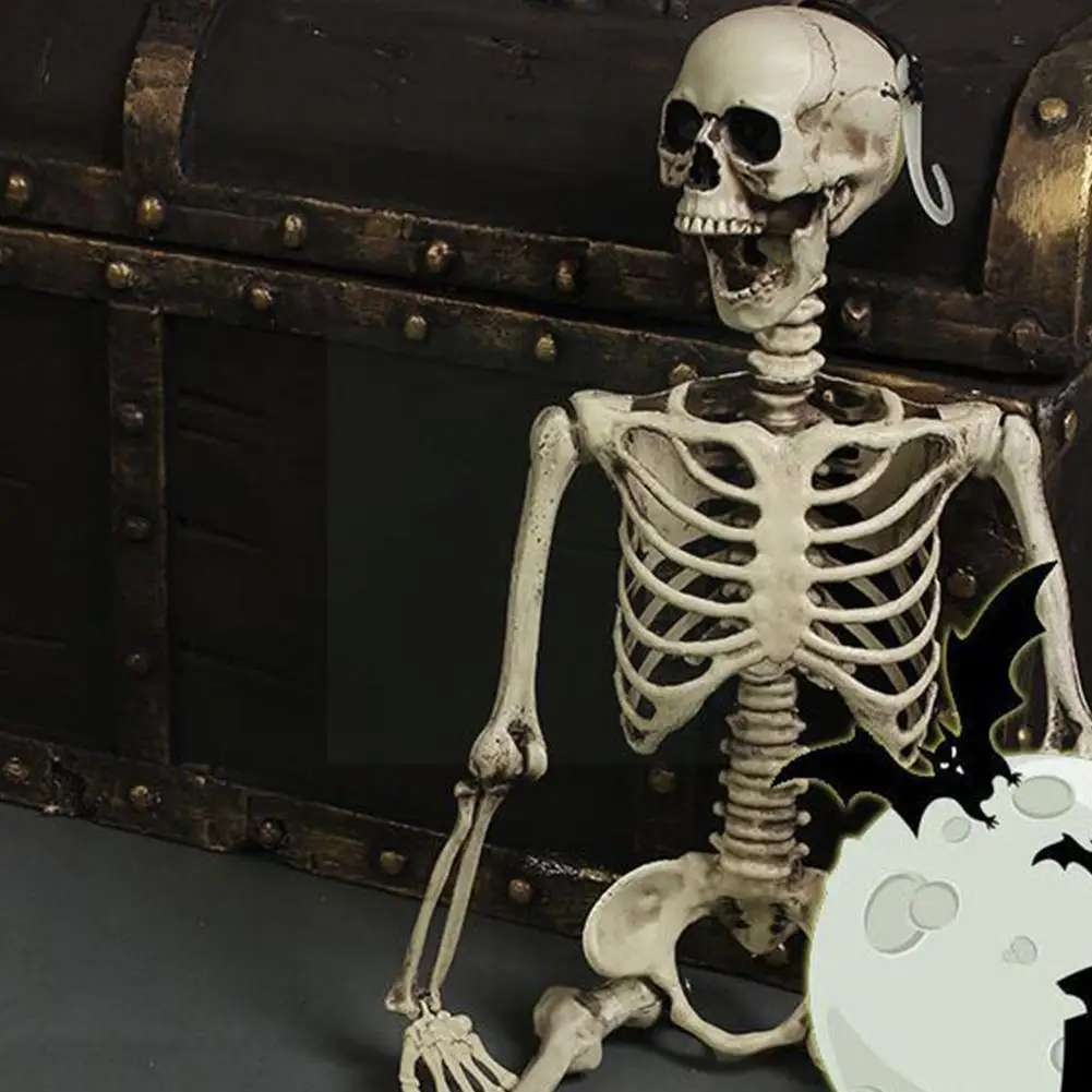 

Украшение на Хэллоуин, 90 см, украшения в виде черепа, скелета, украшения для вечеринки на Хэллоуин, скелет, украшения для дома, реквизит V0f3