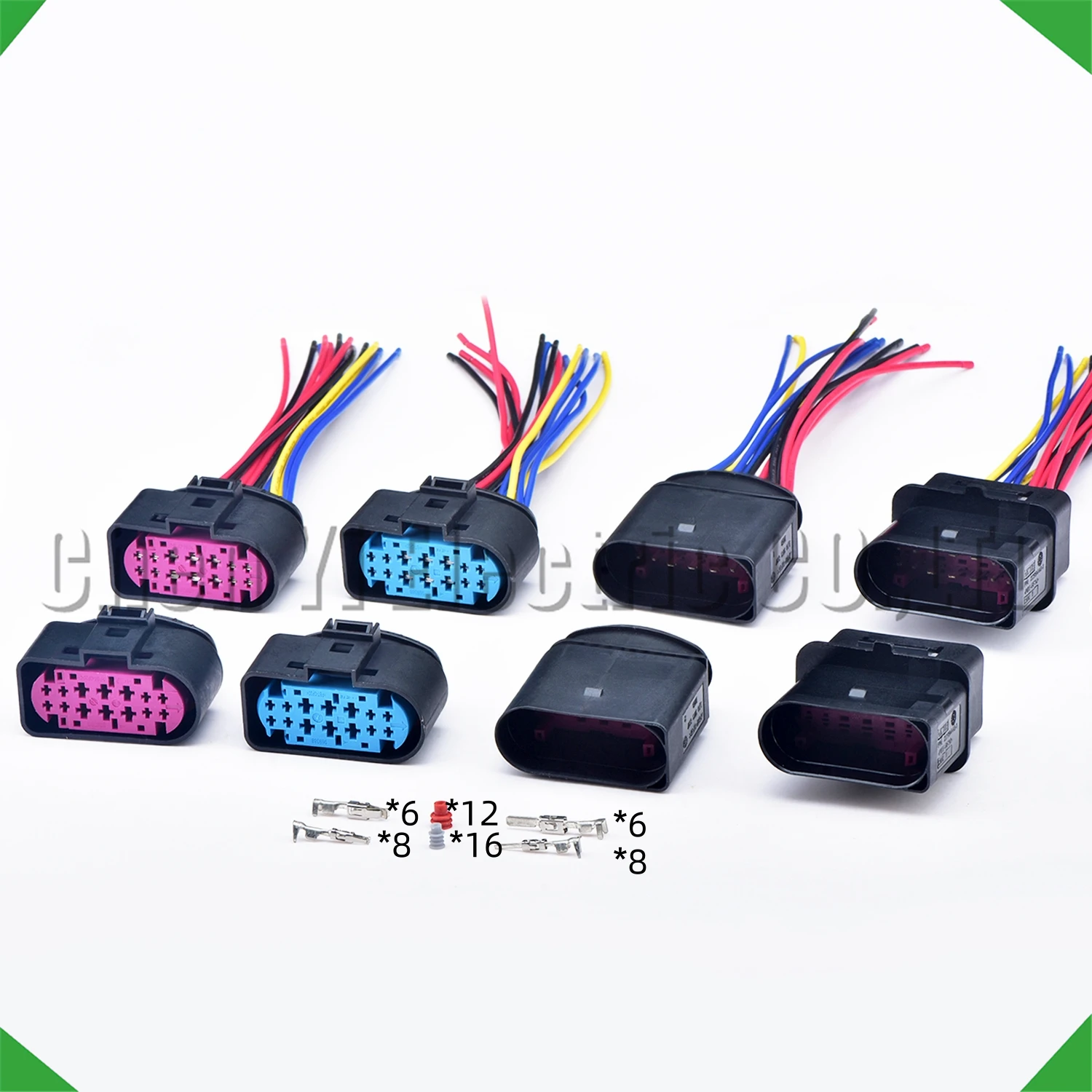 14-контактный разъем для фар вилка лампы с 1719105 -2 1J 0973737 0973837 5- -1 2299448 969870 VW Audi Ford Focus