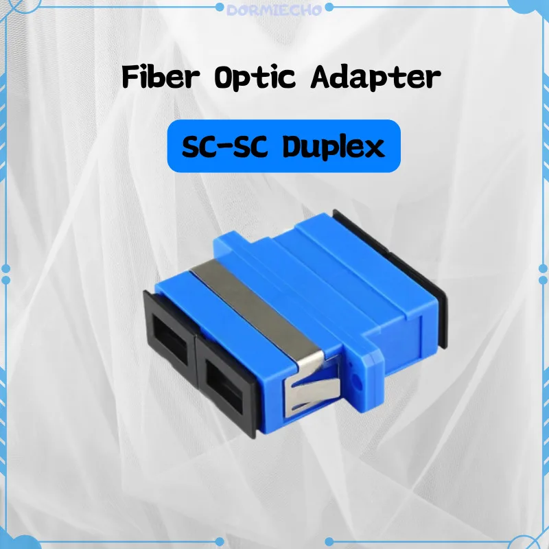 

Single-mode SC-SC Duplex Fiber Optic Adapter Flange SC UPC Fiber Optic Butt Joint Connector Double-port Coupler