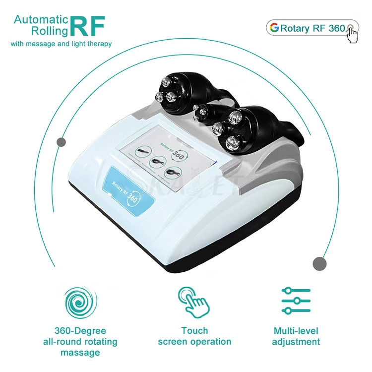 

Rotating 360 Degree RF Rotating Massage Body Shaping Machine Skin Tightening Anti Cellulite Fat Dissolving Equipment