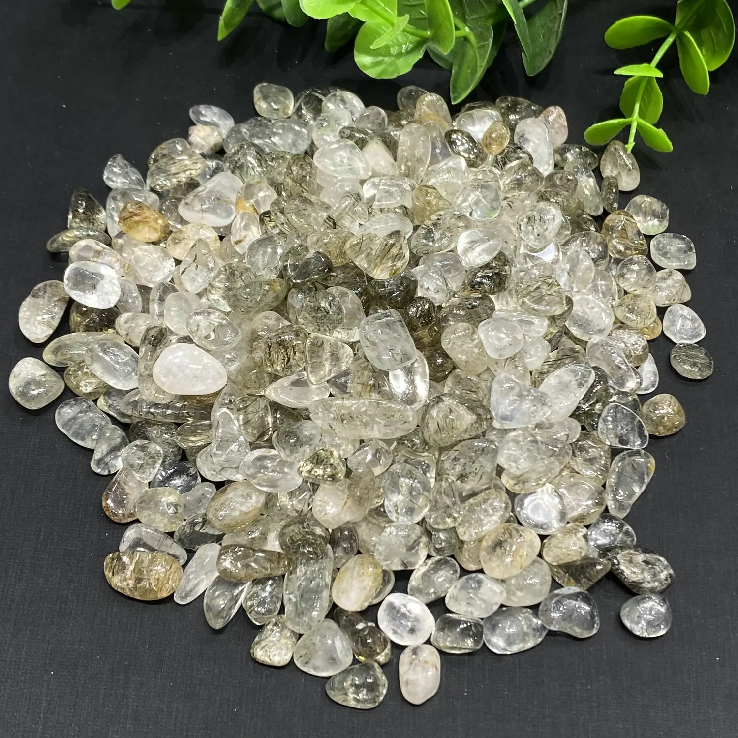 5-10mm 100g Natural Rutilated Quartz Rough Mineral Healing Crystals Gem Specimens Collectible Home Decor