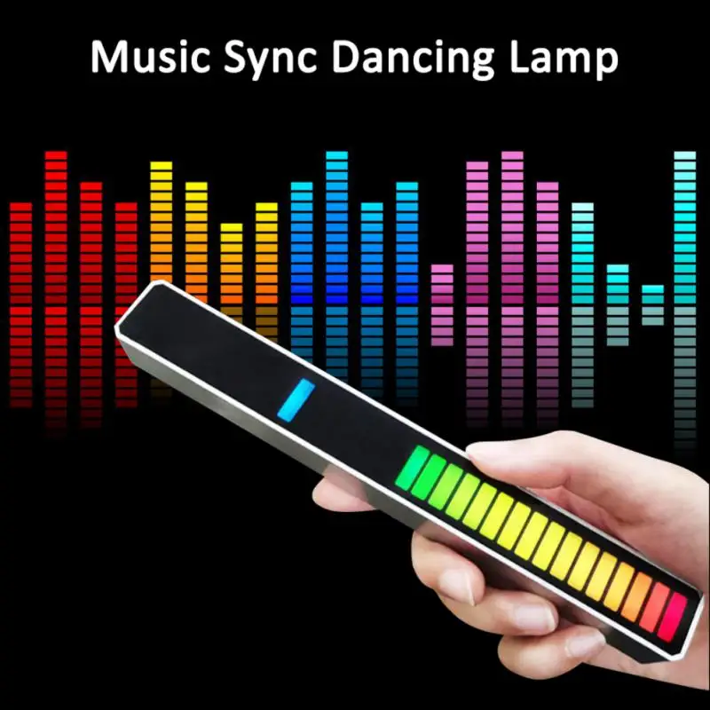 

Usb Wireless App Pickup Lamp Intelligent Noise Reductionm Car Led Strip Led Lamp Night Light Black With Rgb Voice Control Abs