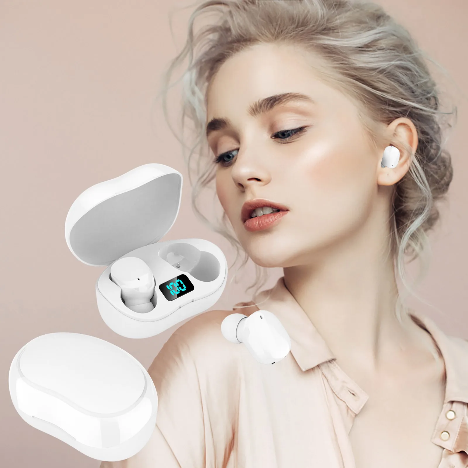 Беспроводные наушники IPX4 Sports 5 1 Bluetooth наушники-вкладыши с микрофоном сабвуфером