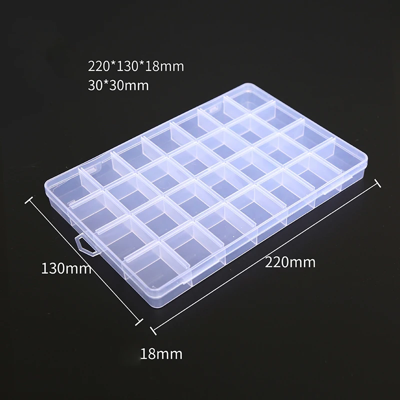 Портативный Прозрачный Контейнер Для Хранения Пластиковый Органайзер С Крышкой