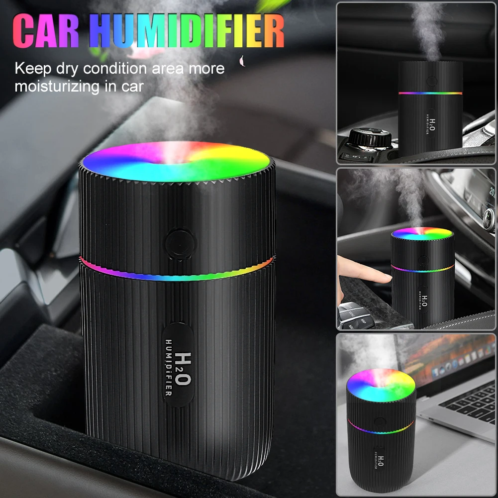 

Мини-увлажнитель воздуха для автомобиля, освежитель воздуха, очиститель со светодиодной подсветкой, ночник, 2 режима, USB, масляный диффузор, домашний