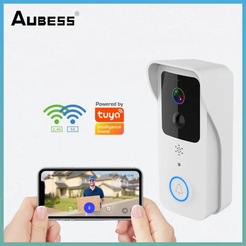 

Smart Video Doorbel Tuya Us Eu Uk Ip Camera Wireless Two-way Video Intercom Wifi Door Bell Pir Motion Detection