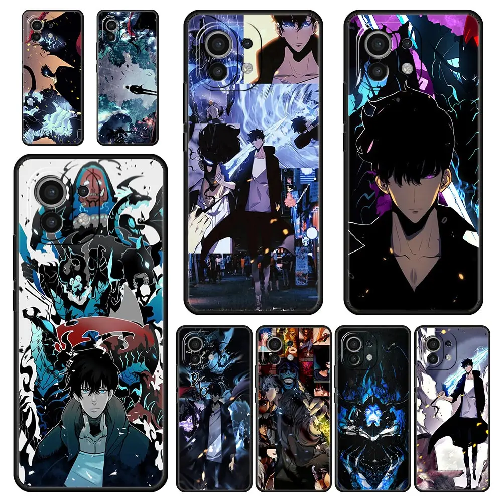 

Solo Leveling Comics Anime Phone Case For Xiaomi Mi Poco X3 NFC M3 X4 M4 Pro F3 12 12T Note 10 Lite 11 Ultra 10T Pro 5G 9T Cover