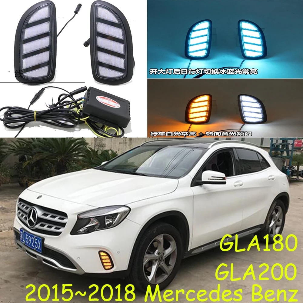 Автомобильный бампер светильник для Mercedes-Benz GLA200 GLA180 дневсветильник 2015 ~ 2018y DRL