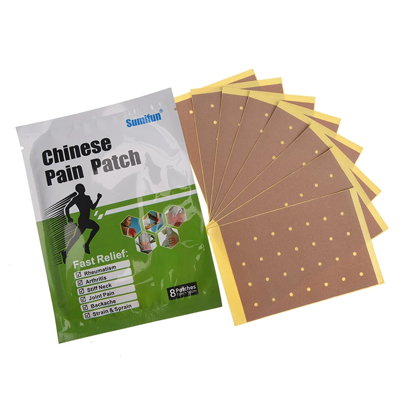 

8Pcs Anti-Inflammatory Medicinal Paste Chinese Pain Relief Patch, Analgesic Plaster for Joint Pain,Cervical Spondylosis Patches