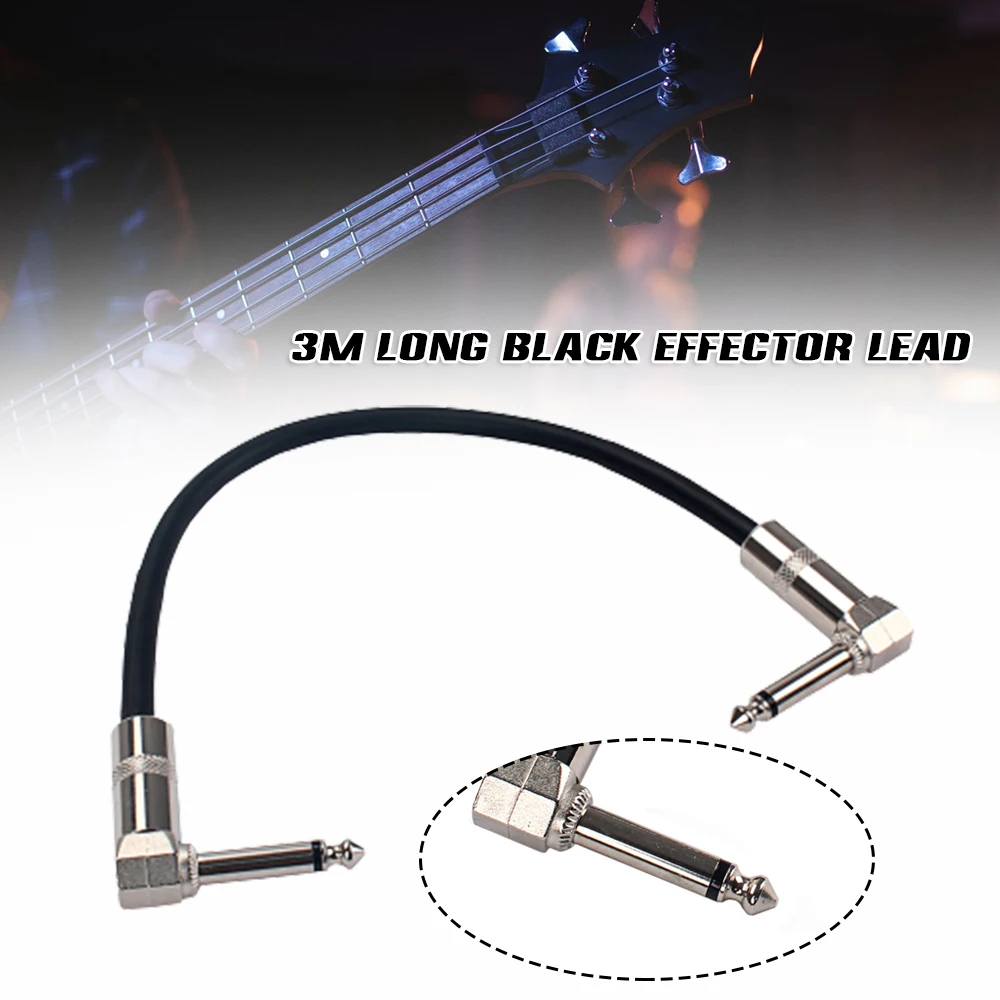 

Популярный 3-метровый эффект 10 футов патч-усилитель, кабель, черный шнур для электрогитары, бас шнур для гитары, кабель для электрогитары, ка...