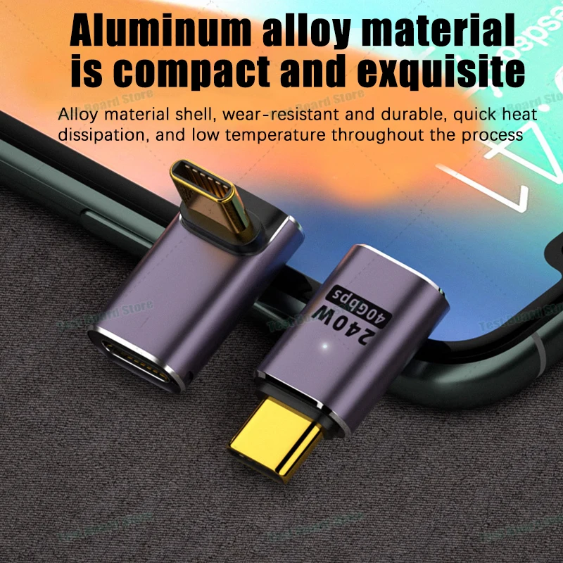 1Pce PD100W Type-C к Штекерный и гнездовой зарядный преобразователь данных USB4 40 Гбит/с