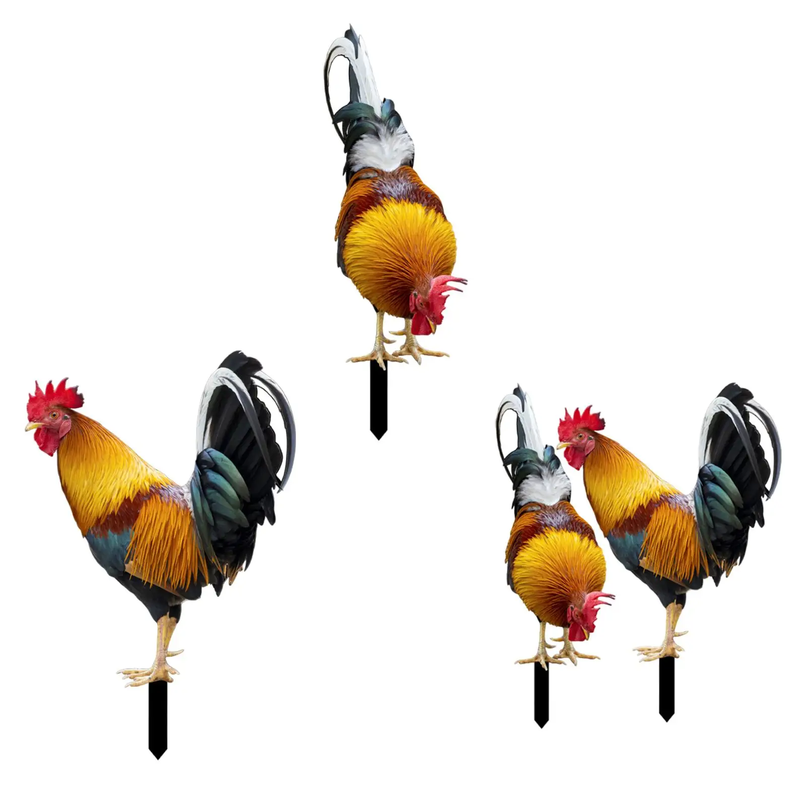 Статуя куриного животного колья статуя курицы акриловые фигурки куриные