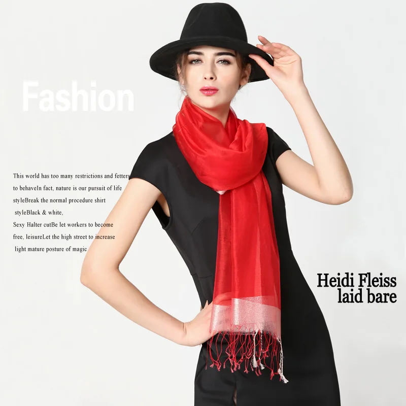 

2022 Women Silk Scarves Luxury Brand Hijab Scarf Solid Foulard Femme Shawls Wraps Silk Bandana Head Scarf Hijab Beach Poncho