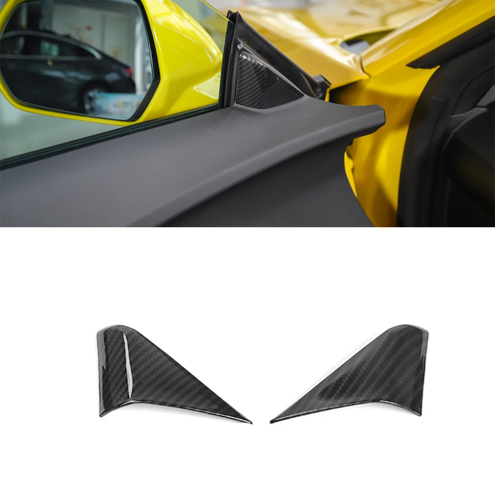 

Car A-pillar Window Triangle Decoration Cover Trim for Chevrolet Camaro 2017 2018 2019 2020 Interior Accessory ABS Carbon Fiber