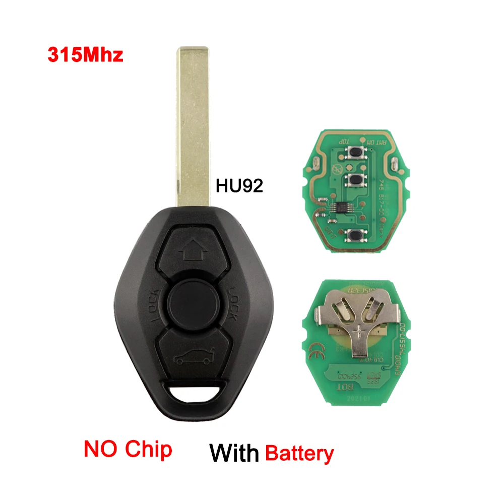 

YIQIXIN удаленный автомобильный ключ для BMW EWS System X3 X5 Z3 Z4 E36 E38 E39 E46 E53 E60 E65 E83 1 3 5 7 Series 315/433 МГц HU58 HU92 Blade