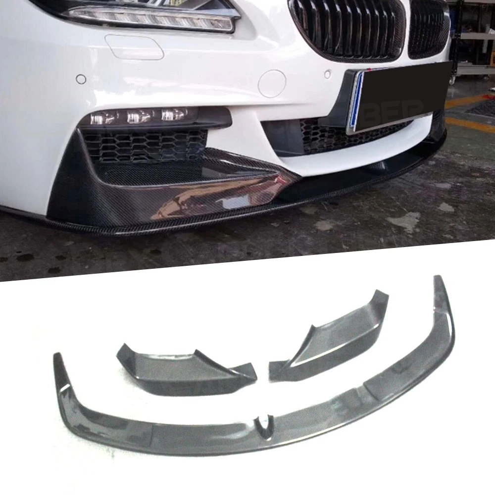 

Car Front Bumper Lip Spoiler Splitters For BMW F06 F12 F13 M Tech M Sport 2012 - 2016 Carbon Fiber Front Bumper Guard