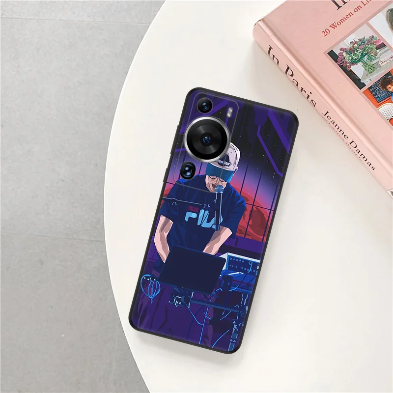 Ультратонкий Мягкий чехол для Huawei P40 P30 Lite P20 Pro P Smart Moto G200 G30 G31 One Fusion Logic Papper Черная
