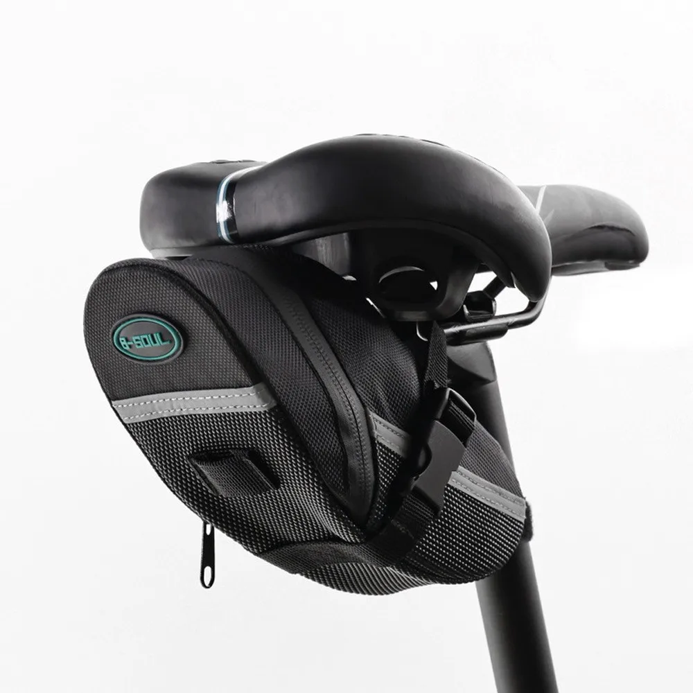 

Mountain biking road bike cushion saddle quick release tail bag kit