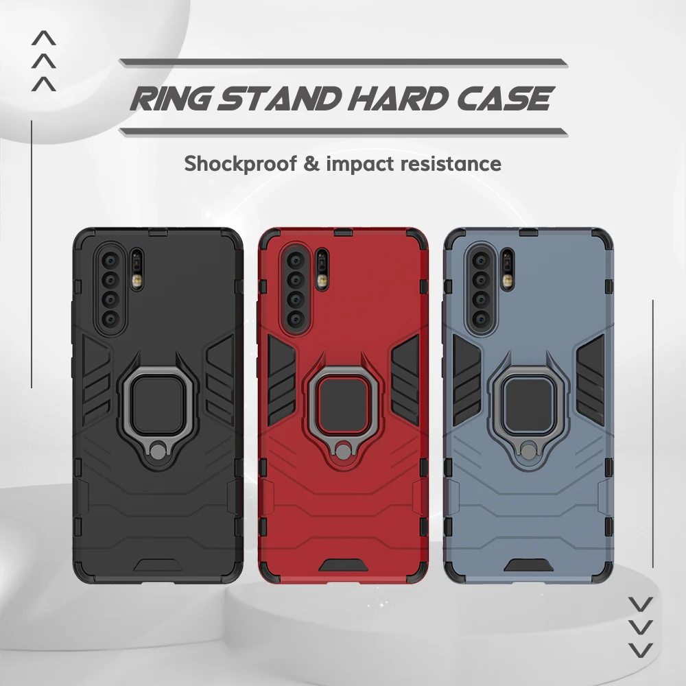 UFLAXE Original Shockproof Case for Huawei P30 / P30 Pro / P30 Lite Back Cover Hard Casing with Ring Stand enlarge