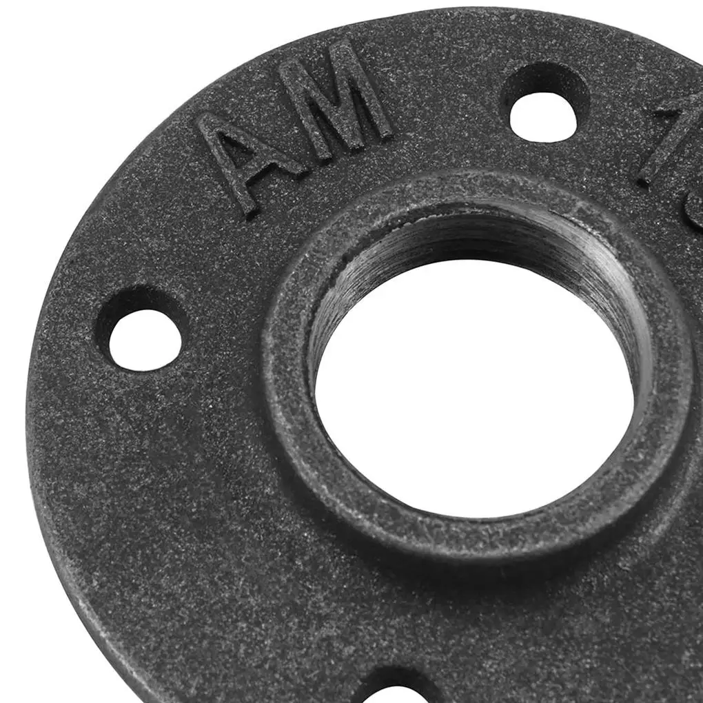

10pcs 1” Threaded Flange 4 Holes Pipe Flange Cast Iron Malleable Iron Threaded Flange