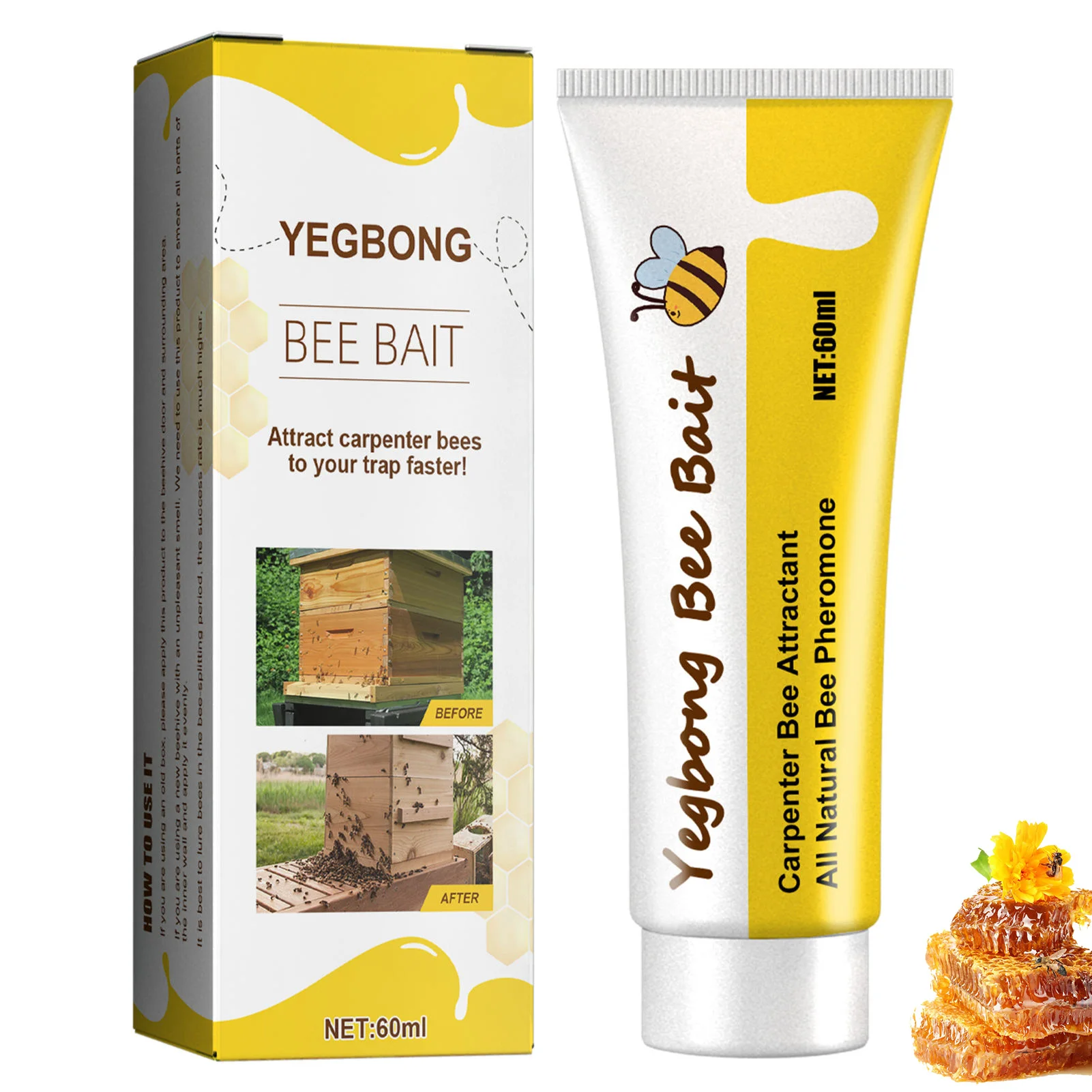 

Bee Easy Attractant Magnificent Deterrents Bundle For Bee And Wasps Effective Outdoor Bait Catcher For Yellow Jackets And