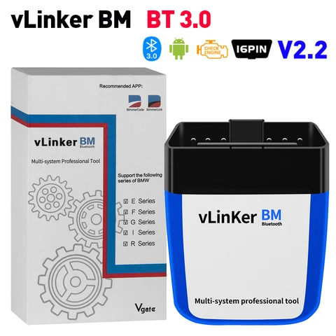 Автомобильный диагностический инструмент Vgate vLinker BM + BM для BMW, сканер ELM327 BT4.0 OBD 2 Wifi OBD2 ELM 327 Auto ODB2 для BMW