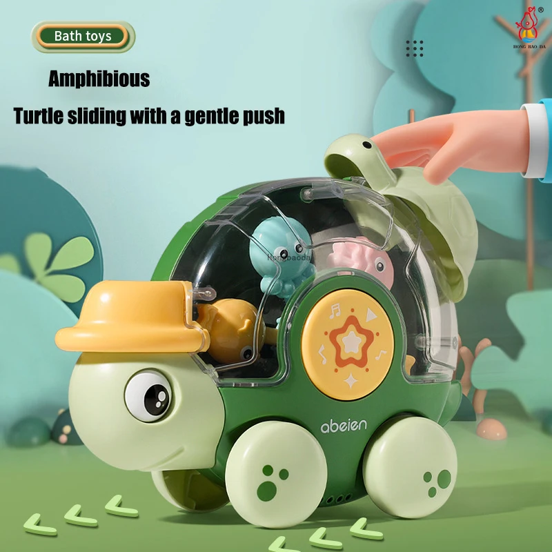 

Cute Turtle Bath Toy Baby Shower Water Spray Sprinkler Bathroom Sprinkling Shower Swimming Summer Toy Water Toys For Kids Gift