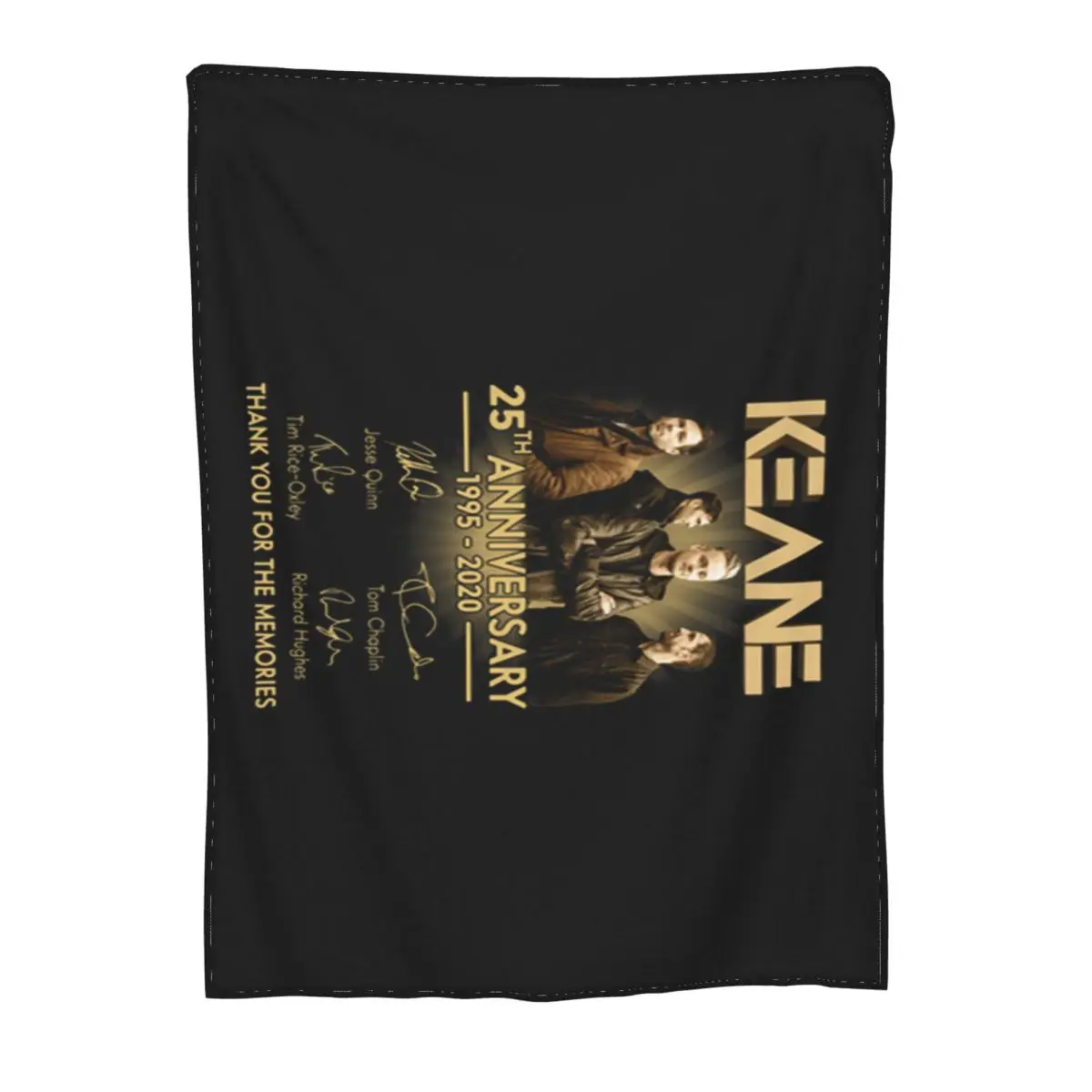 Одеяло в стиле аниме Keane 25th Anniversary 1995&#x272020 с подписями Спасибо за воспоминания