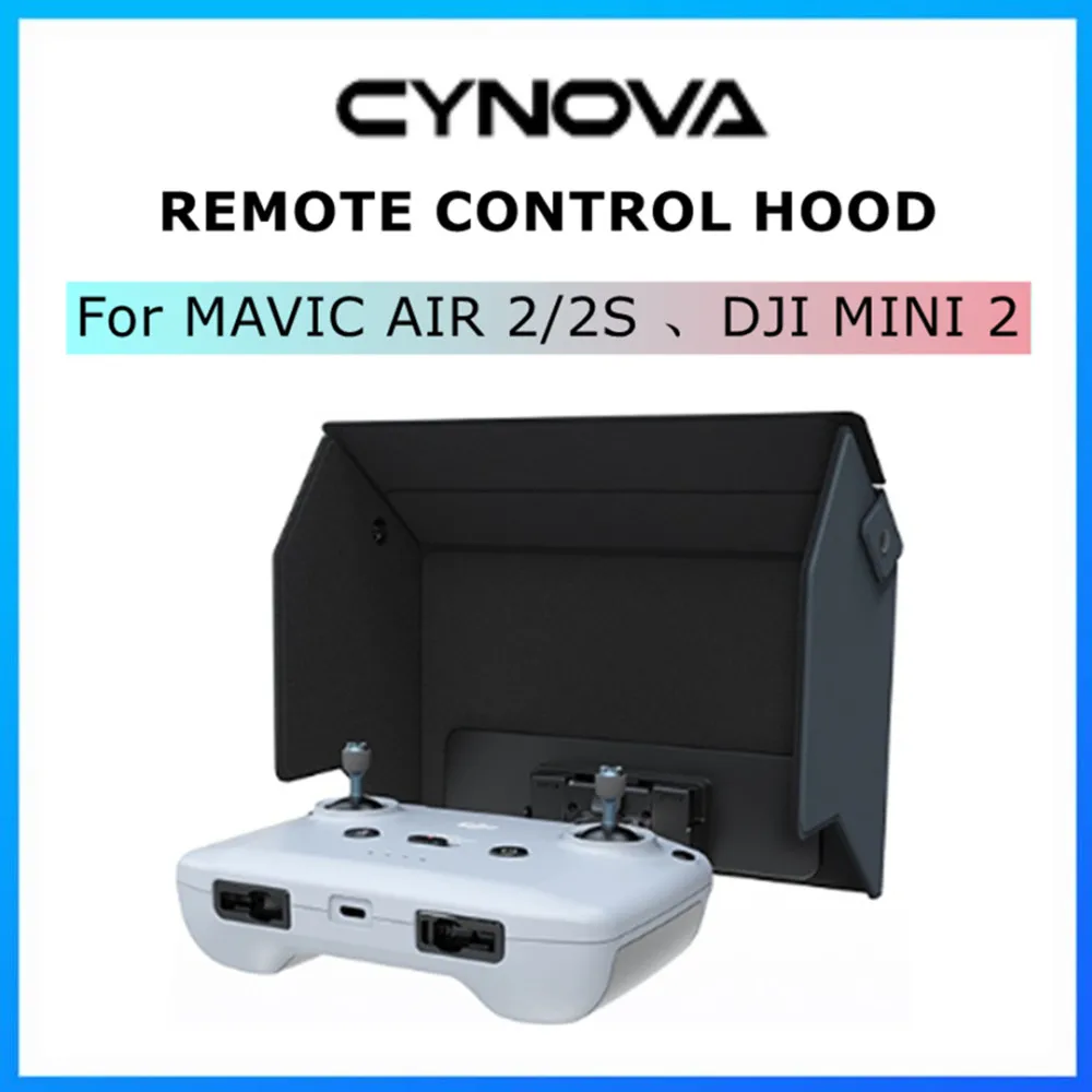 

CYNOVA Upgrade Remote Controller Hood for DJI Mini 2/Mavic Air 2/2S Accessories Cover Sun Shade for Phone Monitor Light Portable