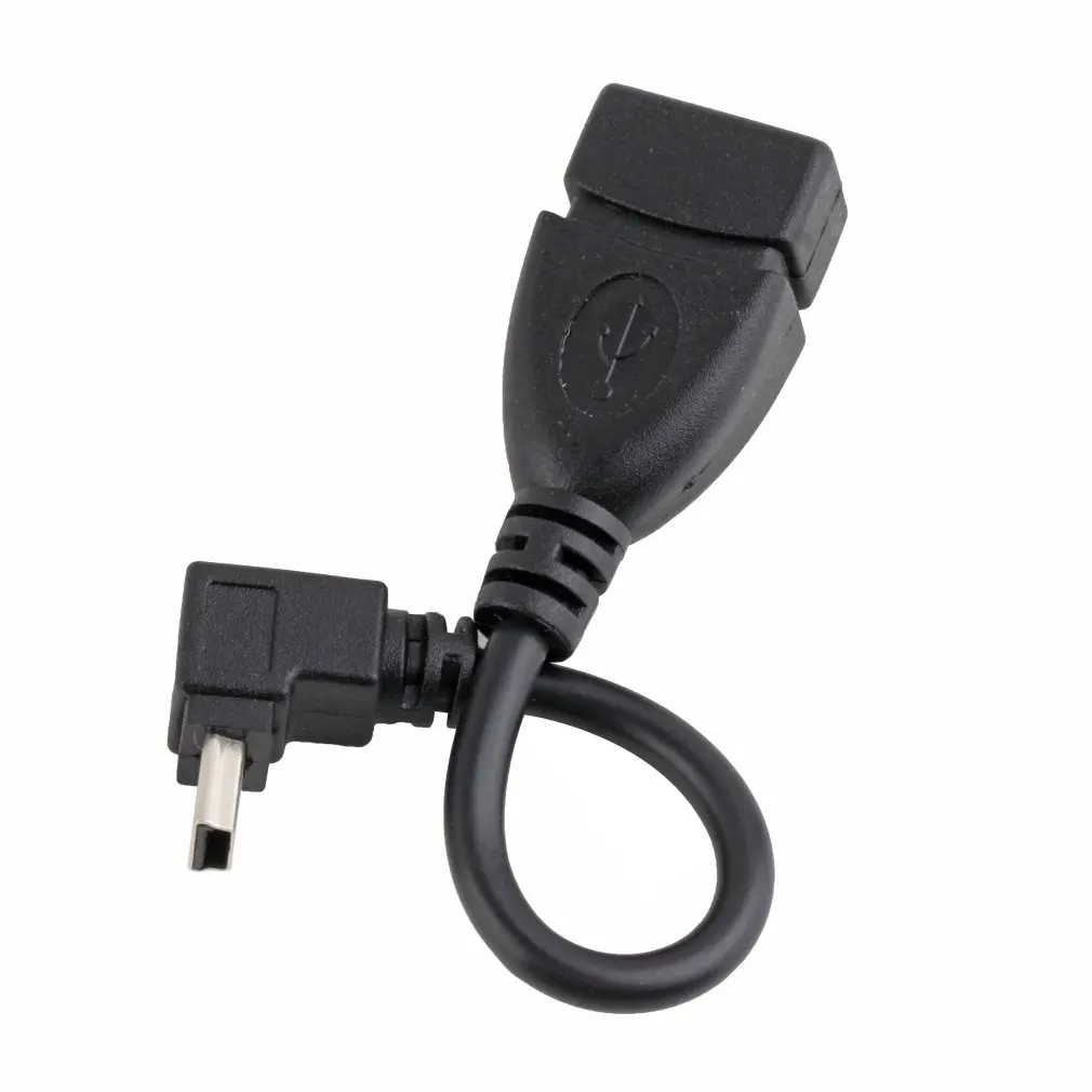 

Черный портативный дизайнерский высококачественный Переходник USB A «Мама»-Mini 5P USB B «папа» переходник OTG кабель вверх