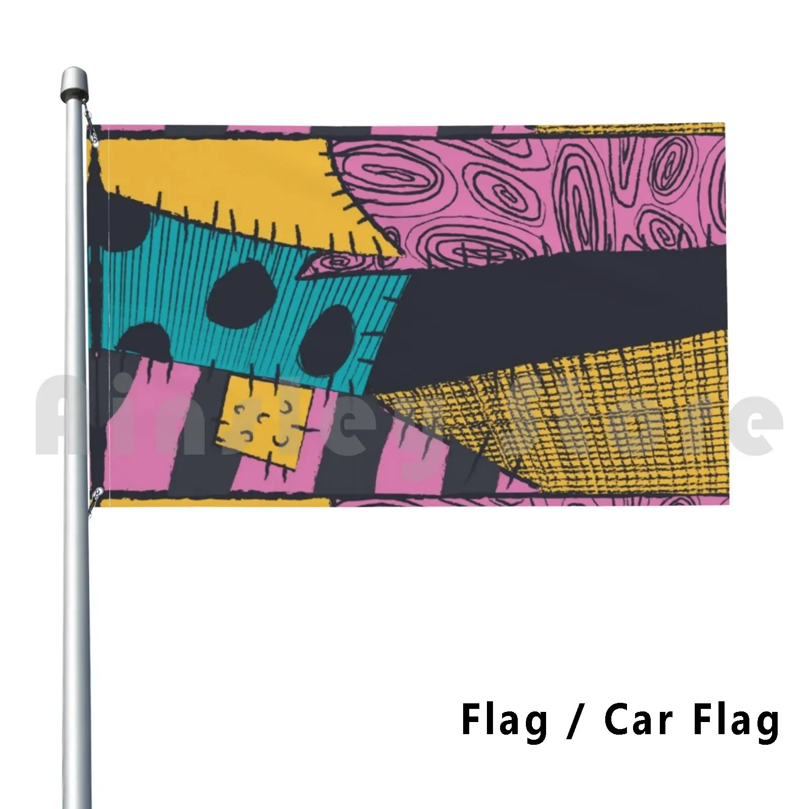 

Flag Car Flag Nightmare Sewn Pattern 1199 Nightmare Before Christmas