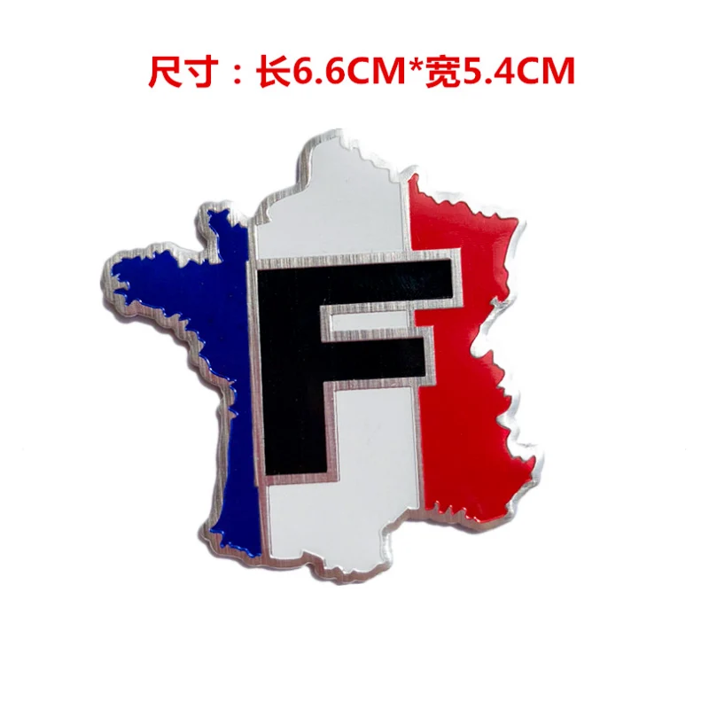 

Алюминиевый 3D флаг Франции, автомобильная наклейка, эмблема, значок, наклейка для Peugeot Citroen Renault Venturi Bugatti Amilcar Heuliez Ford