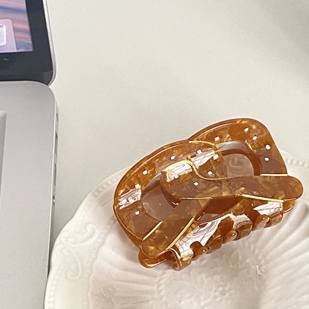 

Acetic Acid Hair Clip Creative 1 Pc Fashion Hairpins Bread Shape Retro Brown Hair Accessories Headwear