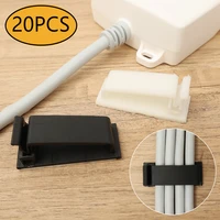 20105pcs self adhesive cable clamp clips holder cable organizer desk cable protector management wire cord fixer cable winder