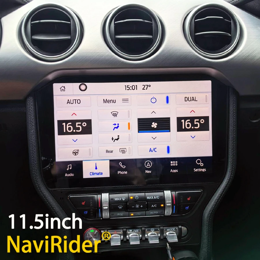 Автомобильный мультимедийный видеоплеер экран 11 5 дюйма Android 13 2K для Ford Mustang VI S550