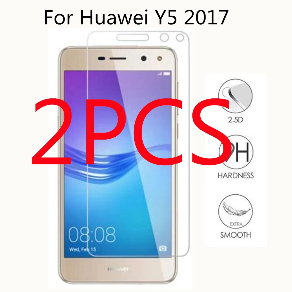 2 шт. закаленное стекло для huawei y5 2017 5 0 &quotmya-u29 mya-l02 mya-l03 iii защитная пленка экрана 9h