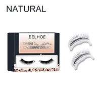free shipping new false eyelashes 1cm natural 3d fake lashes makeup xtension natural long and thick eyelashes makeup for women