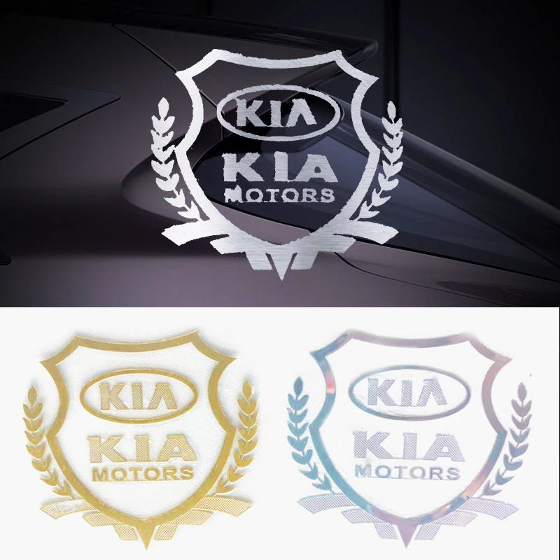 

1pcs Car Logo Stickers for KIA K2 K3 K4 K5 K6 K7 KX5 Sorento 2019 Sportage R Rio Soul Auto Decal Accessories Golden Silver Goods