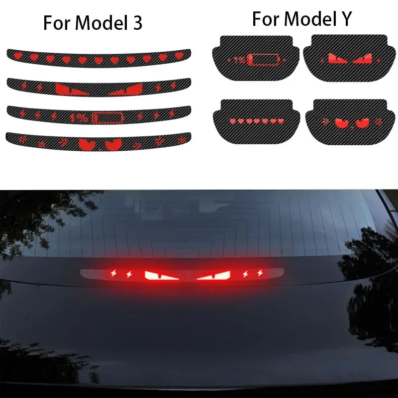 Наклейка для заднего фонаря Tesla Model 3 Y с высоким креплением