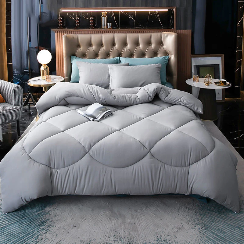 

Nordic Winter Quilted Mulberry Luxury Comforter Duvet Twin Queen King Full Size Thick Cotton Blanket Quilt Couple Bedding In Fil