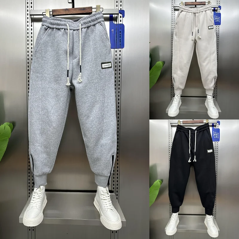 Новинка Весна 2024 модные брендовые мужские спортивные брюки в стиле пэчворк