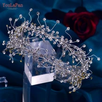 youlapan hp463 rhinestone headbands for women bride wedding hair accessories queen tiara headwear bridal hairbands pageant crown