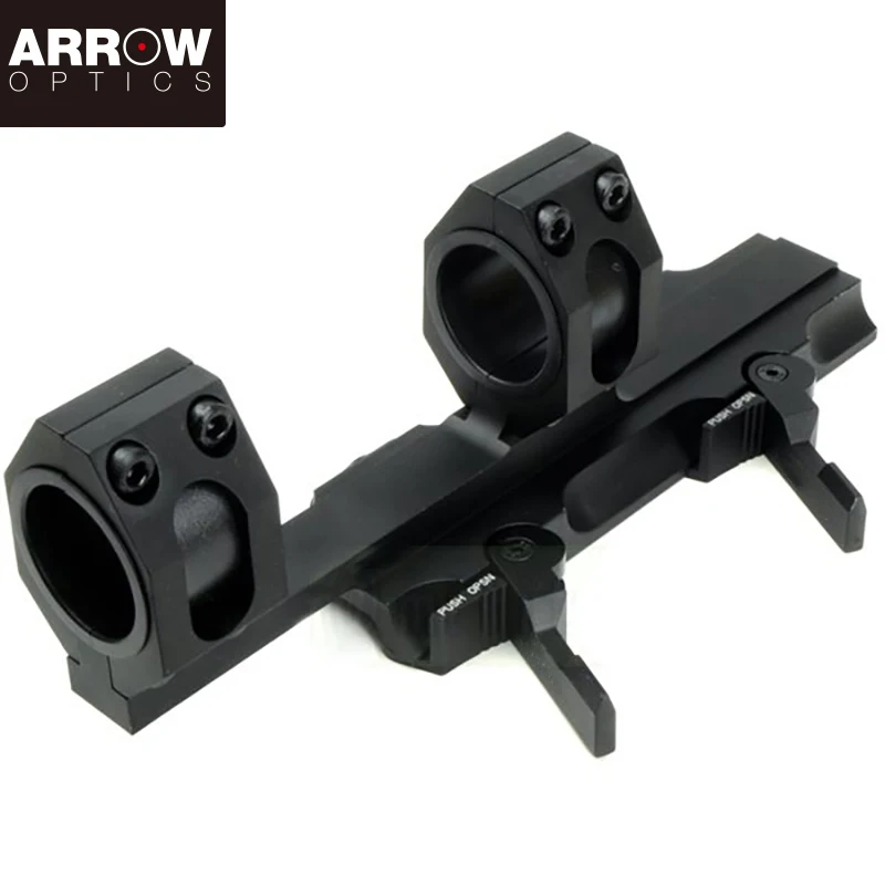 1pc Scope Mount Defense Type 25mm/30mm Diameter Compatible With 20mm Rails Black Offset Forward Exterior Parts