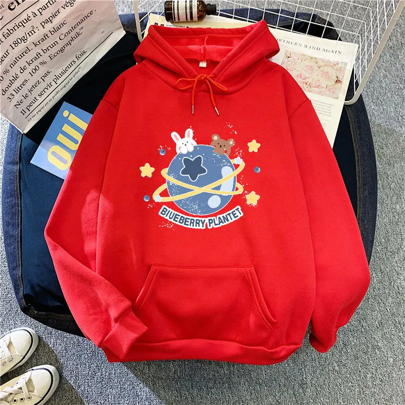 

Winter 2022 Hot Cartoon Monogram Print Top Pure Cotton Long Sleeve Hoodie Casual And Versatile Sweatshirt Women's Sweatshirt 3XL