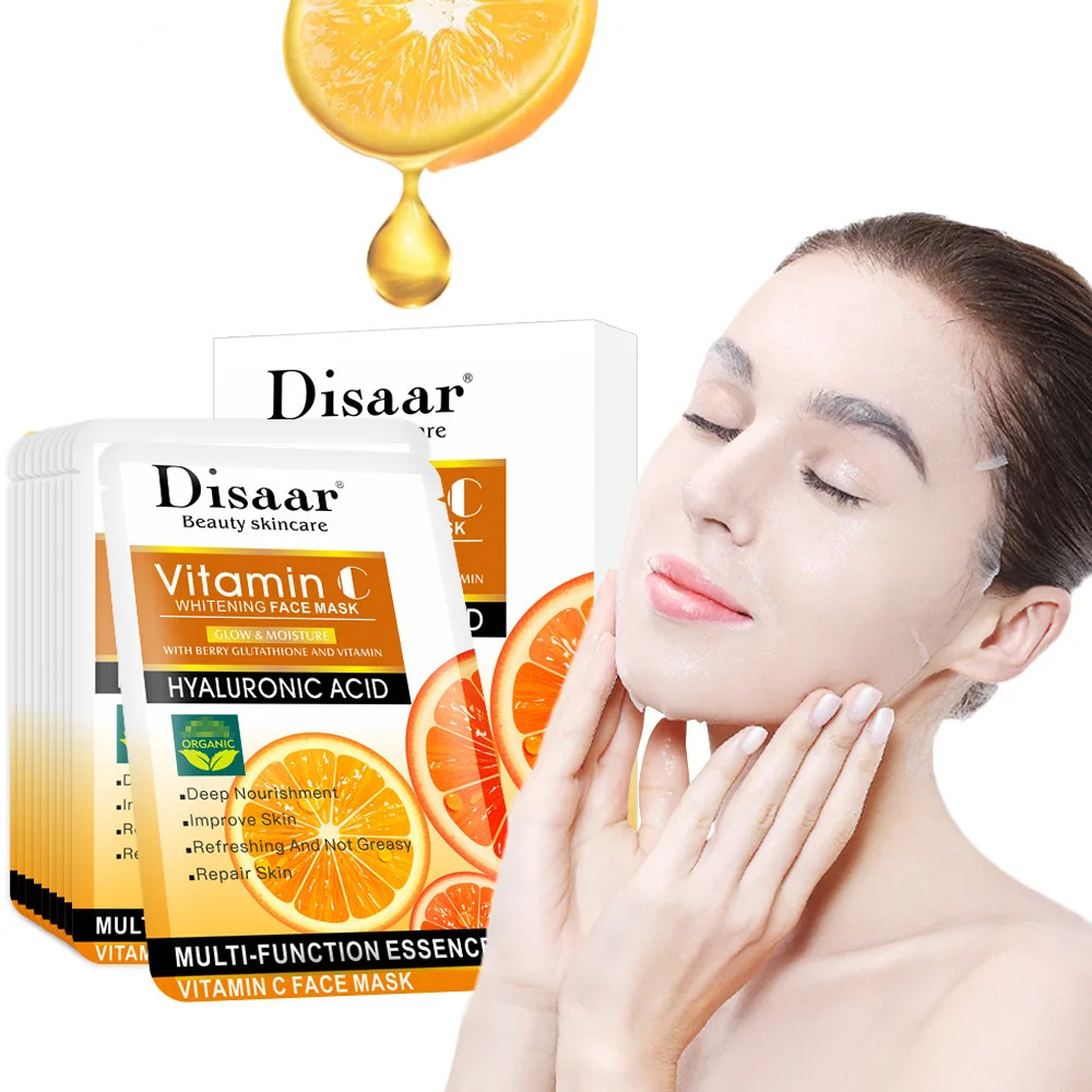 

10pcs Pure Vitamin C Original Liquid Face Mask Whitening Moisturizing Skin Softening 250ml VC Face Facial Masks Skin Care