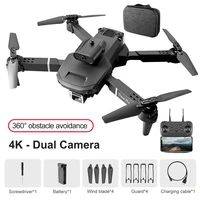 e100 drone 4k profesional hd camera fpv remote drones with 360%c2%b0 obstacle avoidance rc helicopter folding quadcopter toys