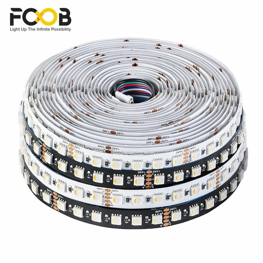Светодиодная лента SMD5050 RGBW 4 в 1 55 м 96 светодиодов/м 5 контактов RGBCW RGBWW 2700K-6500K