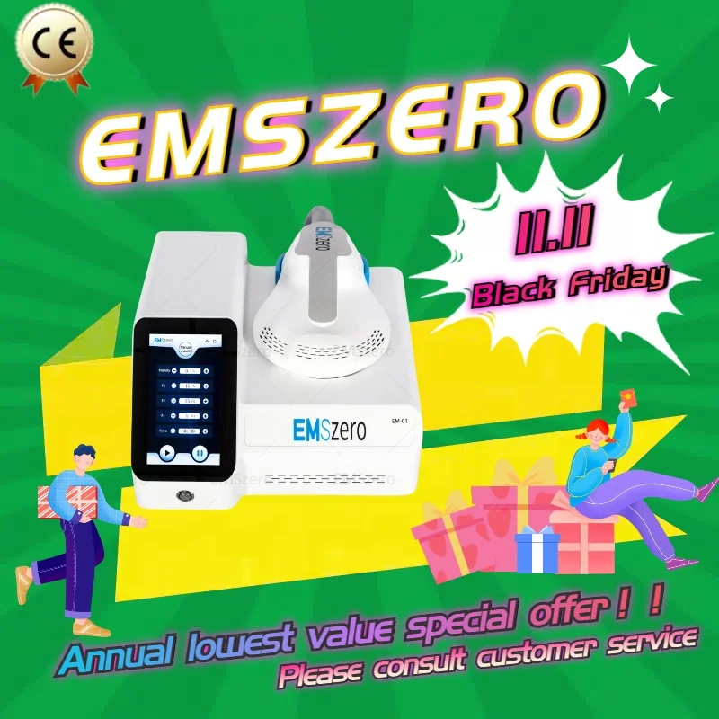 EMSzero Neo Body Sculpting Machine Shaping 6500W 200hz EMS Radio Frequency RF Muscle Stimulator Device